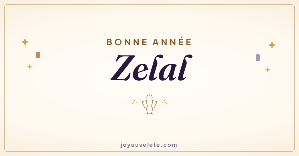 Image « Bonne année Zelal » au format large