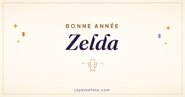 Image « Bonne année Zelda » au format large