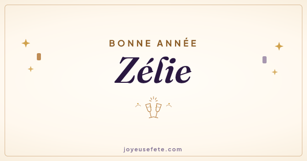 Image « Bonne année Zélie » au format large