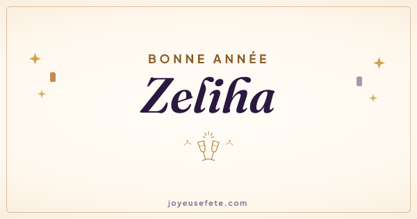 Image « Bonne année Zeliha » au format large