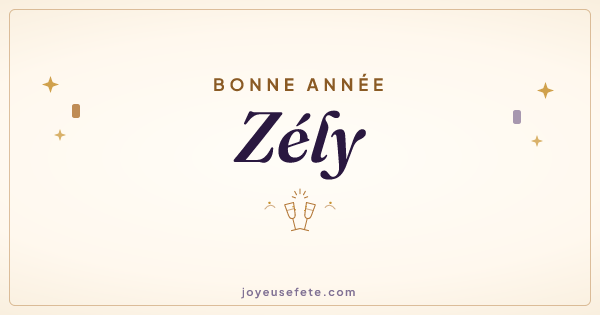 Image « Bonne année Zély » au format large
