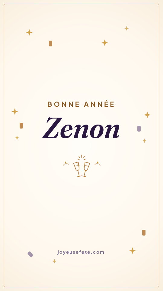 Image « Bonne année Zenon » au format story