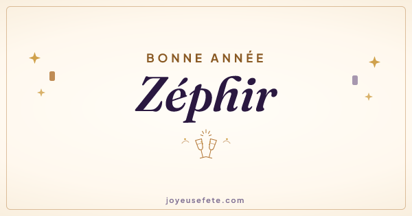 Image « Bonne année Zéphir » au format large
