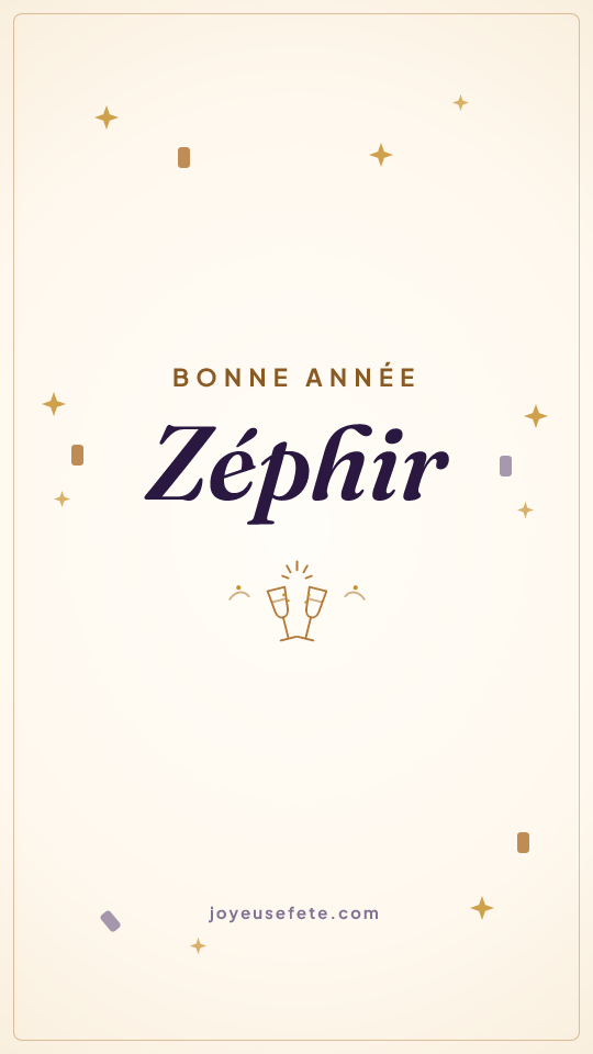 Image « Bonne année Zéphir » au format story