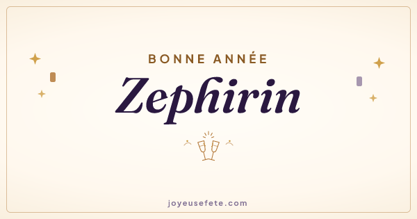 Image « Bonne année Zephirin » au format large