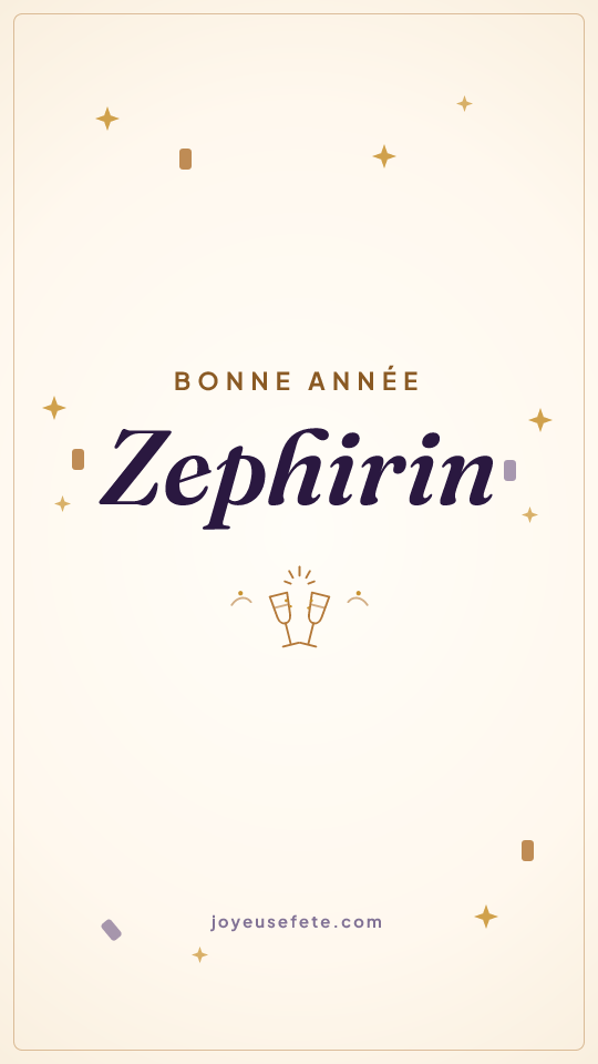 Image « Bonne année Zephirin » au format story