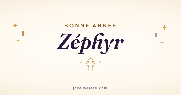 Image « Bonne année Zéphyr » au format large