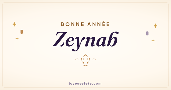 Image « Bonne année Zeynab » au format large