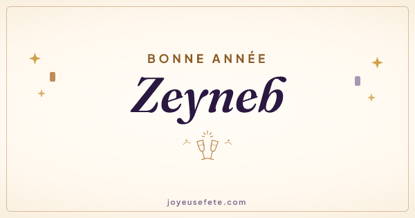 Image « Bonne année Zeyneb » au format large