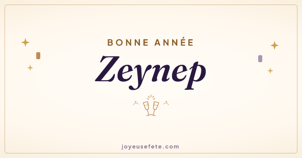 Image « Bonne année Zeynep » au format large