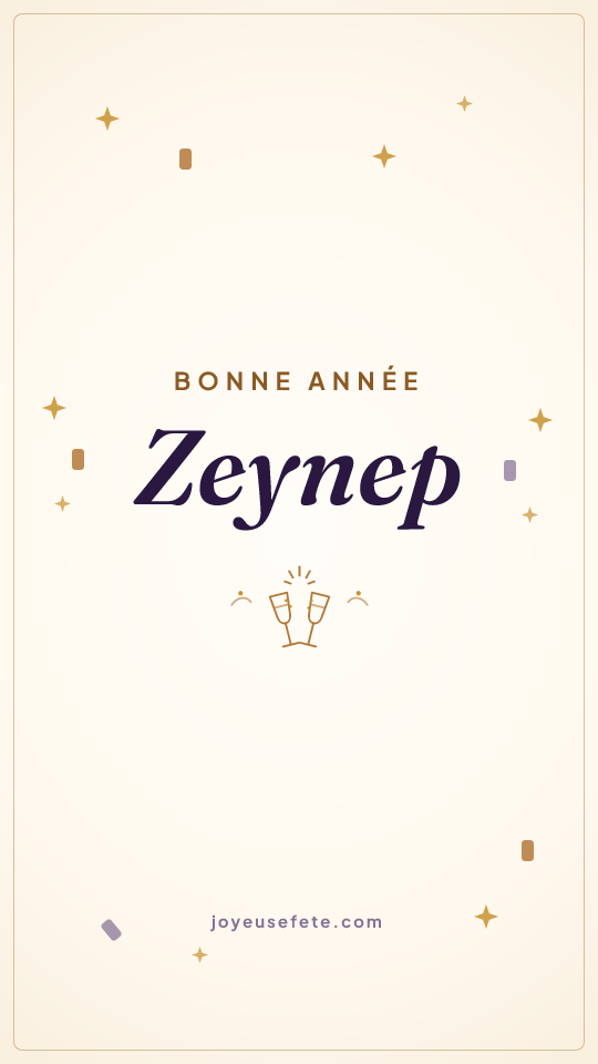 Image « Bonne année Zeynep » au format story