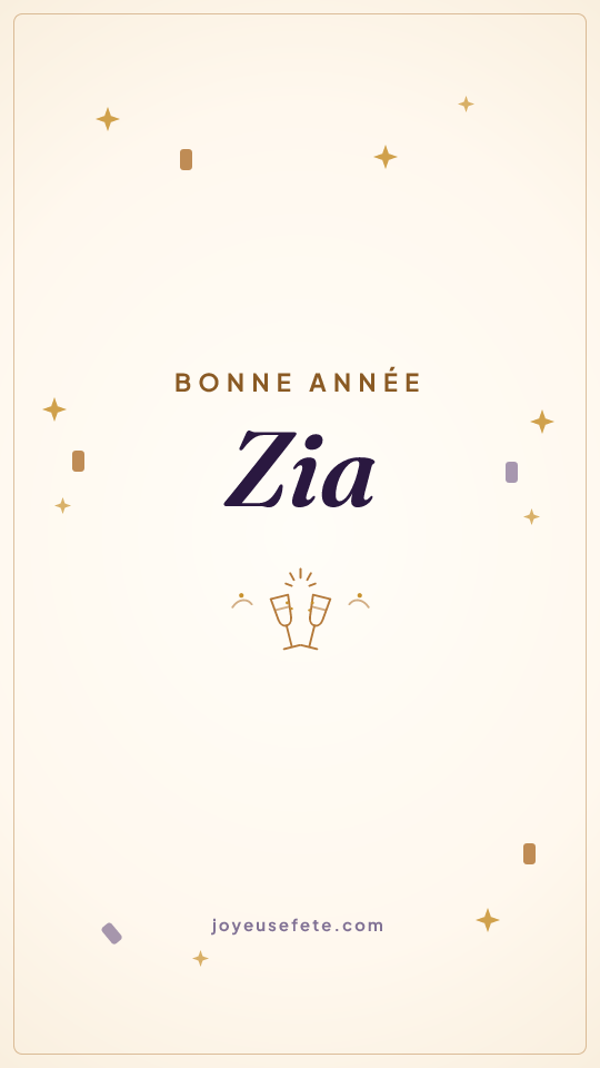 Image « Bonne année Zia » au format story