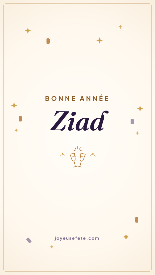 Image « Bonne année Ziad » au format story