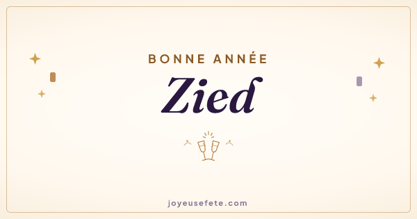 Image « Bonne année Zied » au format large