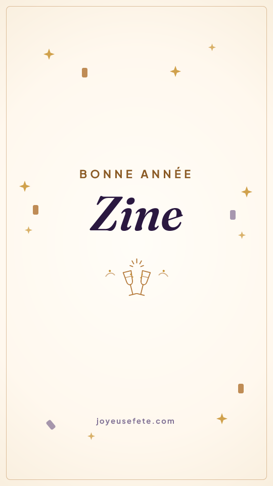 Image « Bonne année Zine » au format story