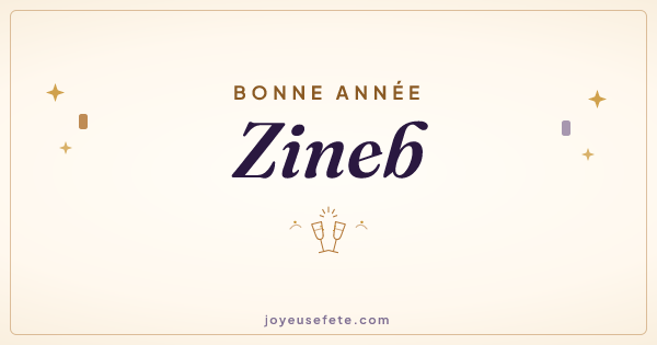 Image « Bonne année Zineb » au format large