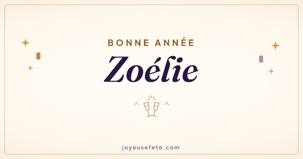 Image « Bonne année Zoélie » au format large