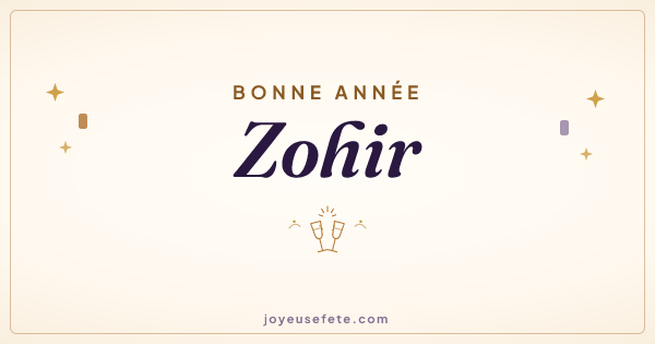 Image « Bonne année Zohir » au format large