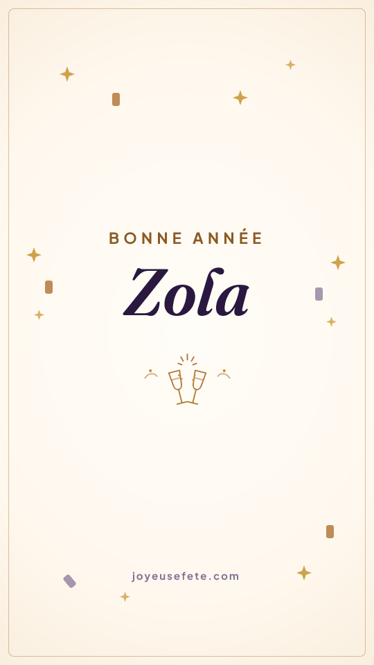 Image « Bonne année Zola » au format story