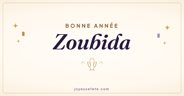 Image « Bonne année Zoubida » au format large