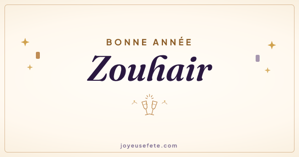 Image « Bonne année Zouhair » au format large