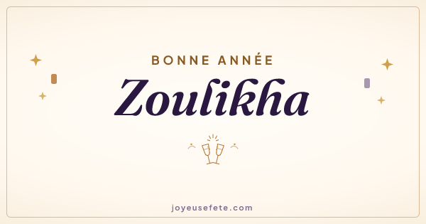 Image « Bonne année Zoulikha » au format large