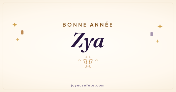 Image « Bonne année Zya » au format large