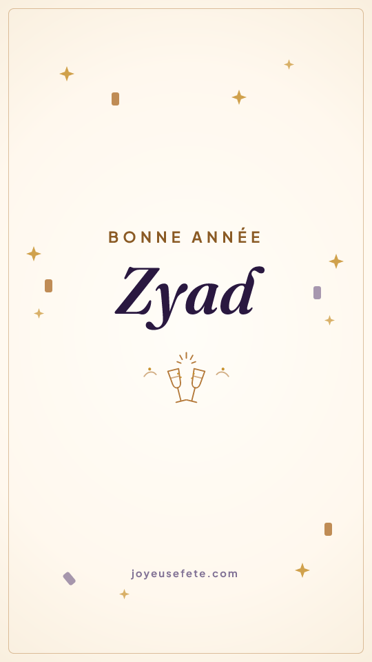 Image « Bonne année Zyad » au format story