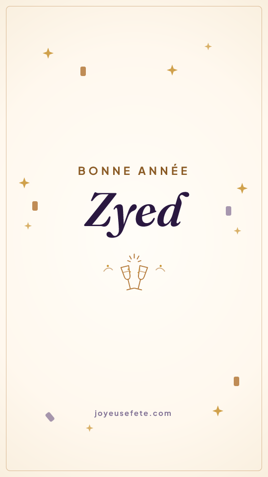 Image « Bonne année Zyed » au format story
