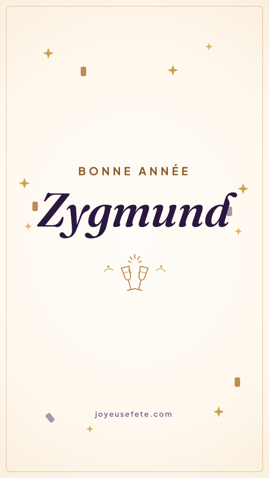 Image « Bonne année Zygmund » au format story