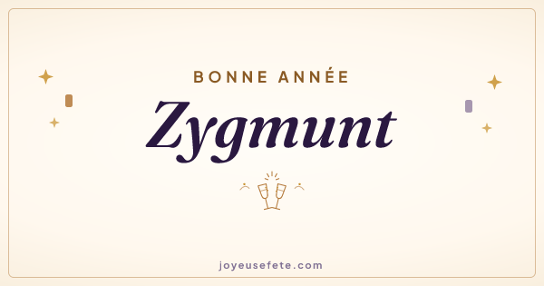 Image « Bonne année Zygmunt » au format large