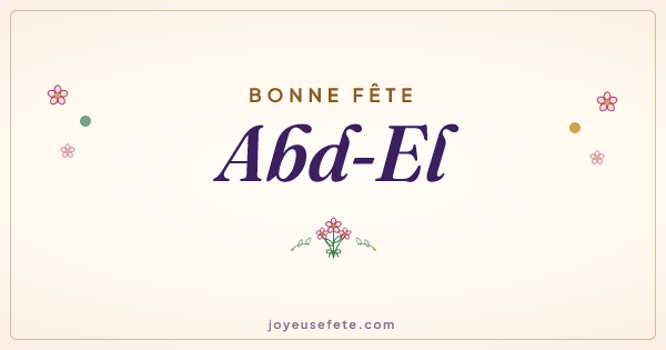 Image « Bonne fête Abd-El » au format large