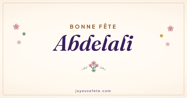 Image « Bonne fête Abdelali » au format large