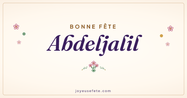 Image « Bonne fête Abdeljalil » au format large
