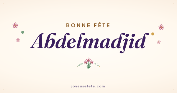 Image « Bonne fête Abdelmadjid » au format large