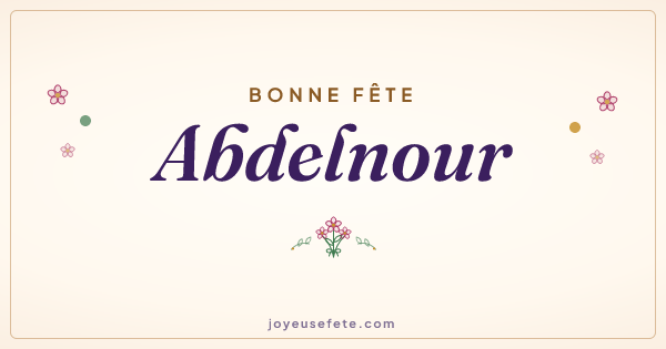 Image « Bonne fête Abdelnour » au format large