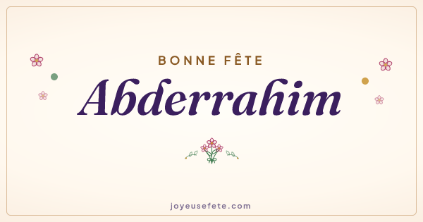 Image « Bonne fête Abderrahim » au format large