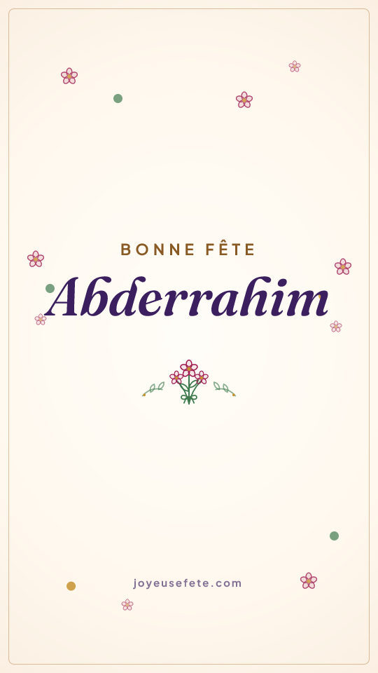 Image « Bonne fête Abderrahim » au format story