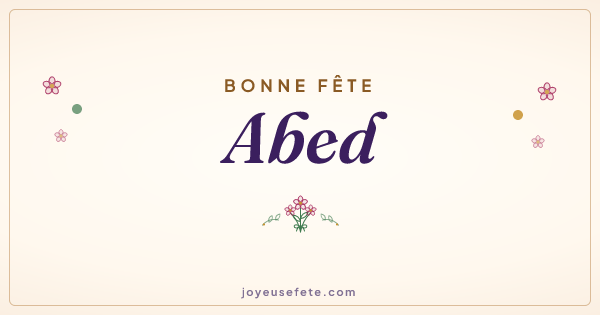 Image « Bonne fête Abed » au format large