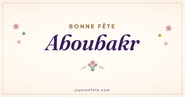 Image « Bonne fête Aboubakr » au format large
