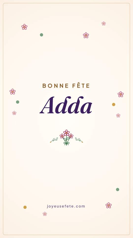 Image « Bonne fête Adda » au format story