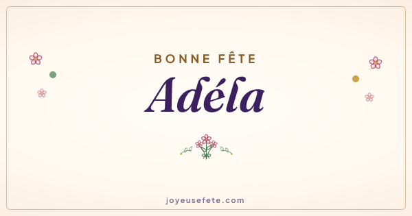 Image « Bonne fête Adéla » au format large