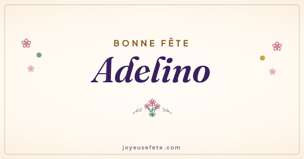 Image « Bonne fête Adelino » au format large