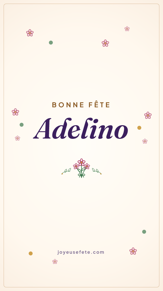Image « Bonne fête Adelino » au format story