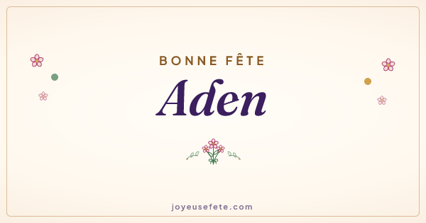 Image « Bonne fête Aden » au format large