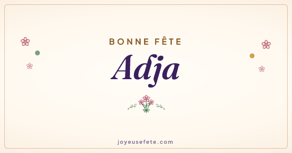Image « Bonne fête Adja » au format large