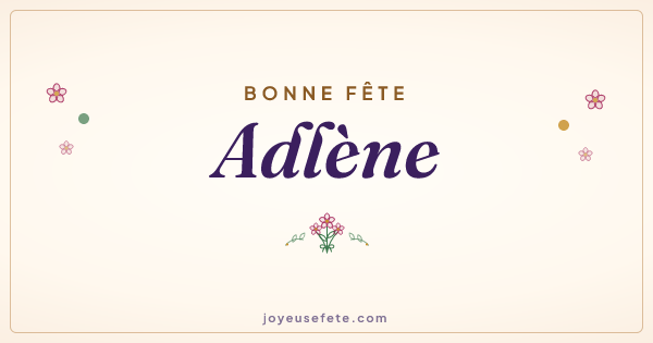Image « Bonne fête Adlène » au format large