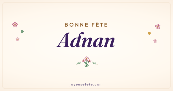 Image « Bonne fête Adnan » au format large