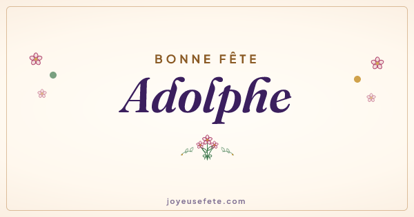 Image « Bonne fête Adolphe » au format large