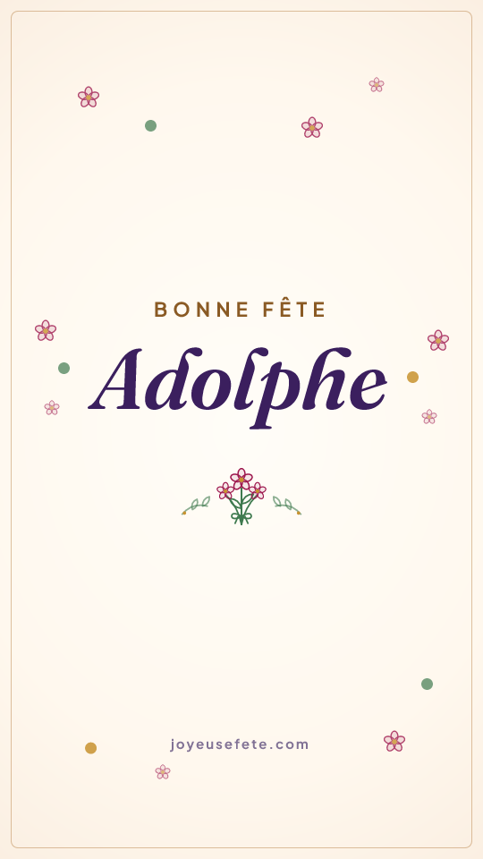 Image « Bonne fête Adolphe » au format story